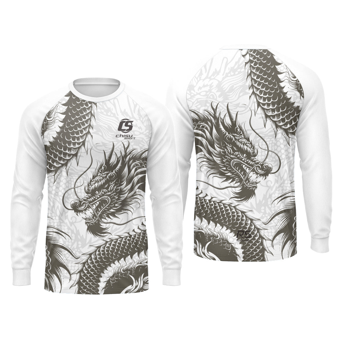 Sublimation Custom Dragon Boat Long sleeves jersey Design Template 601