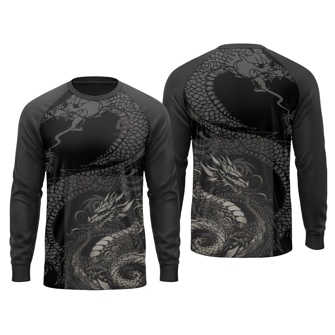 Sublimation Custom Dragon Boat Long sleeves jersey Design Template 601