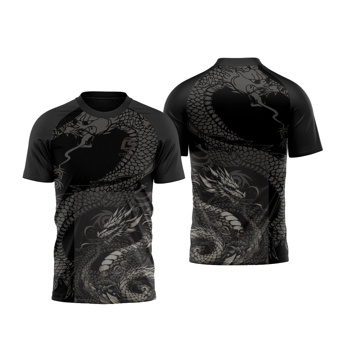 Sublimation Custom Dragon Boat Short-sleeved Tee Design Template 601