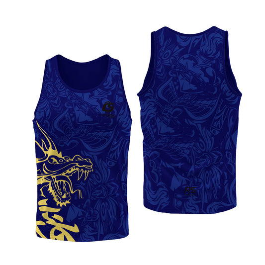 Sublimation Custom Dragon Boat Singlet Top Tank Design Template 601