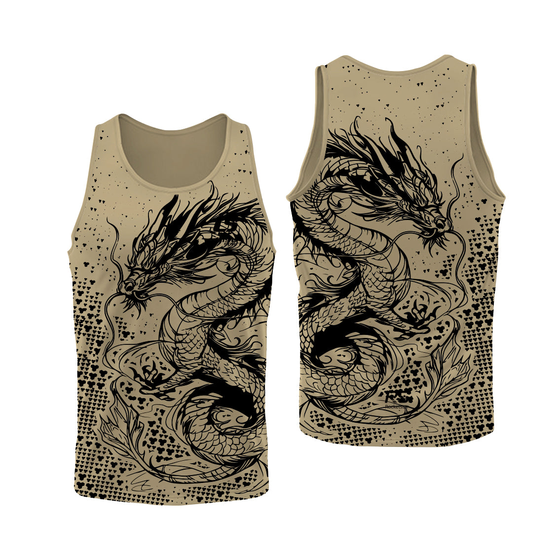 Sublimation Custom Dragon Boat Singlet Top Tank Design Template 601