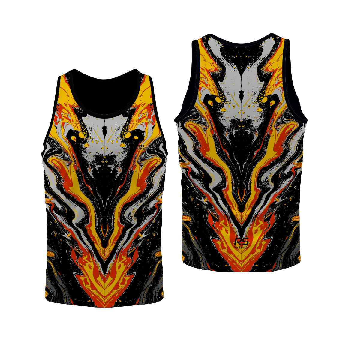 Sublimation Custom Dragon Boat Singlet Top Tank Design Template 601