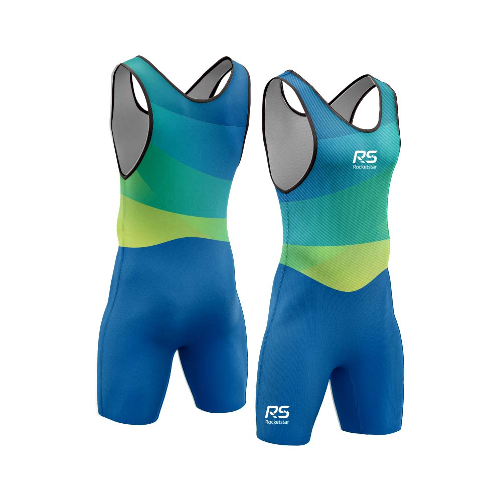 rocketstar Water sports apparel sublimation print custom rowing suits Rowing unisuits design template 601
